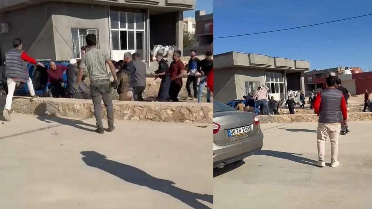 Kan donduran kavgada taşlar soplar havada uçuştu! 6 kişi hastanelik oldu