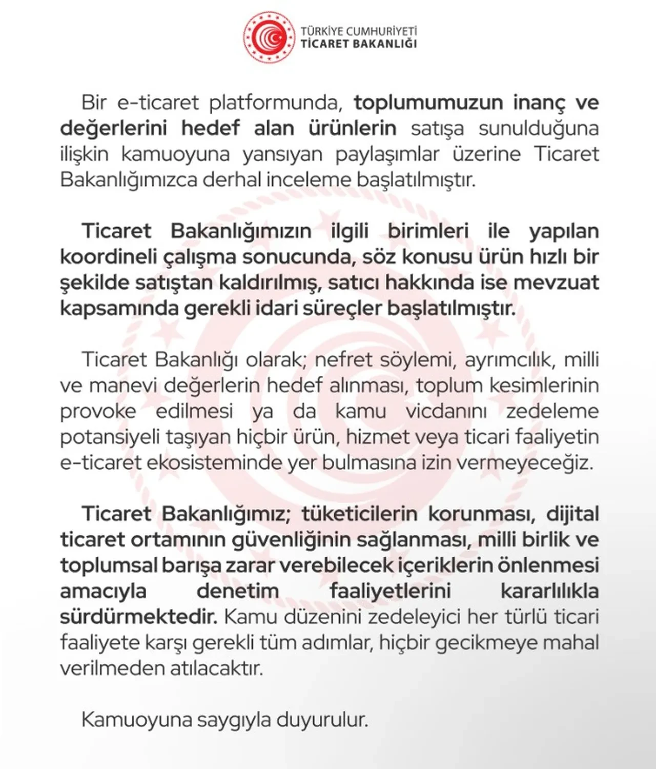 Skandal ürün Ticaret Bakanlığını harekete geçirdi! Satıştan kaldırıldı, idari süreç başladı