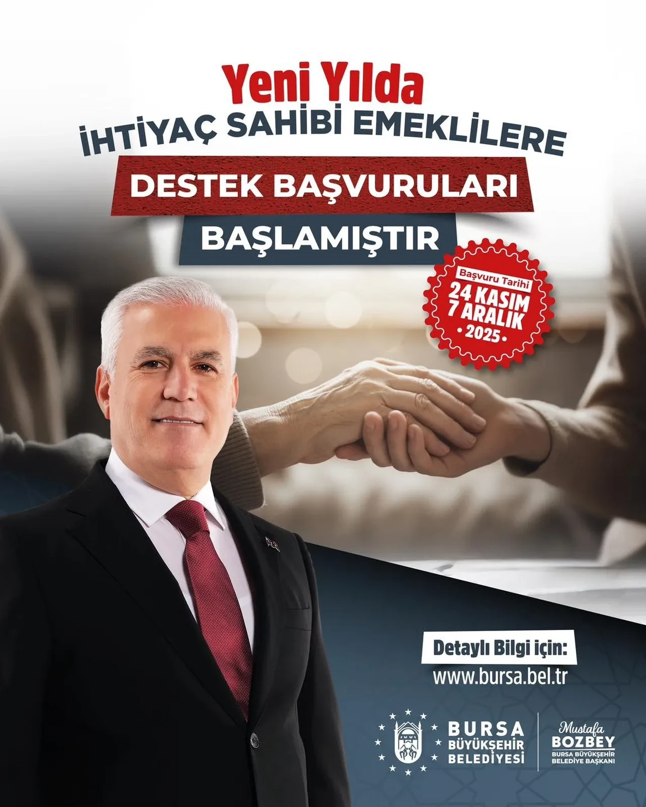 Emeklilere yeni yıl müjdesi! Büyükşehir belediyesi sosyal destek dağıtıyor