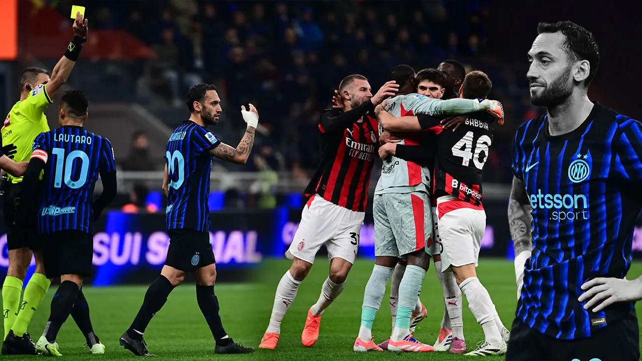 Hakan Çalhanoğlu İnter'i yaktı! Derbiyi Milan kazandı