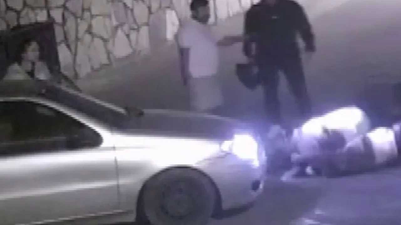 Karşı karşıya geldiler, kimse yol vermeyince yumruklaştılar