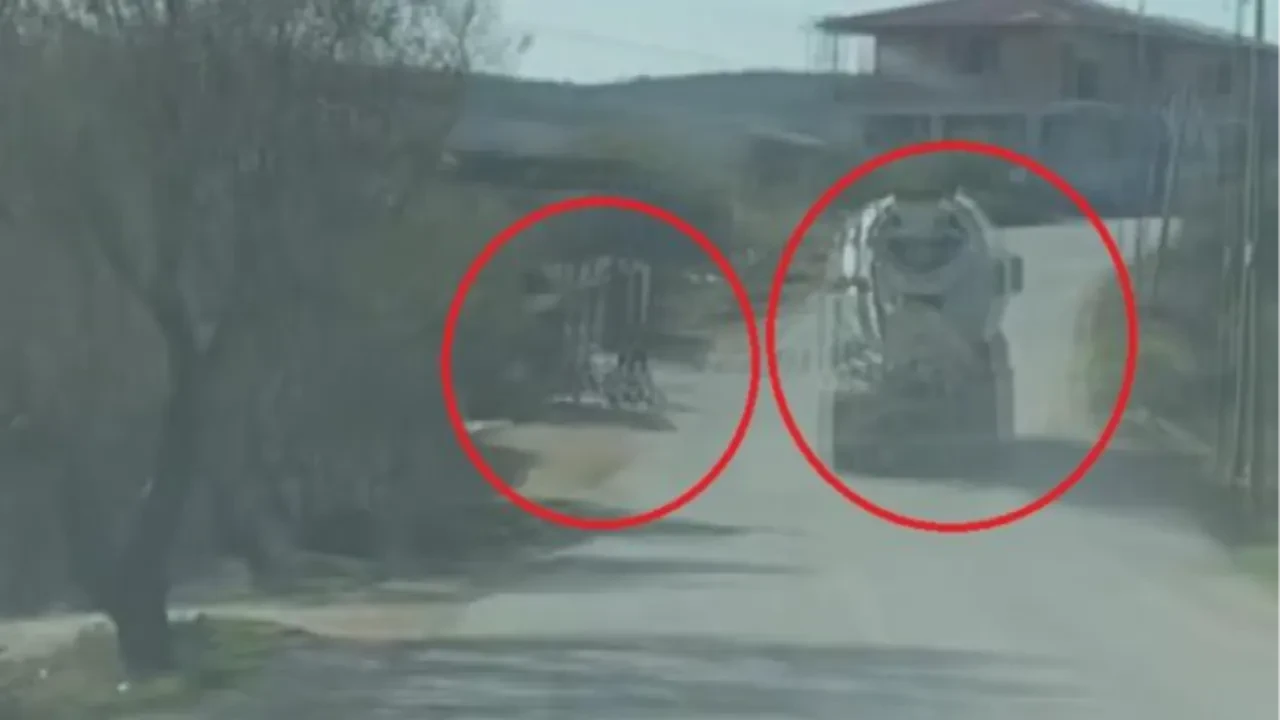 Tek şeritli yolda tozu dumana kattı! 100 kilometre hızla tehlike saçtı!