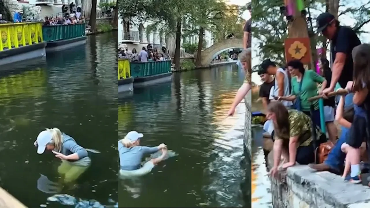 Telefonu düşünce kendini de suya attı! Şaşkın bakışlar eşliğinde ilginç arayış