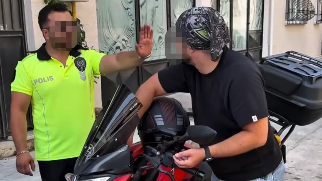 Polis kıyafetiyle kurgu video çekerken karakolluk oldular! İşte o anlar