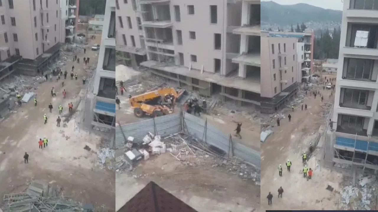 Şantiyede tekmeler yumruklar havada uçuştu! Polis havaya ateş açtı