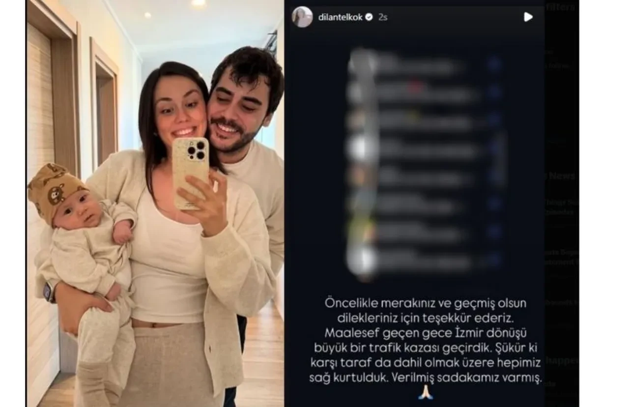 Dilan Telkök ve Berkay Hardal çifti ölümden döndü! "Çok büyük bir kazaydı"