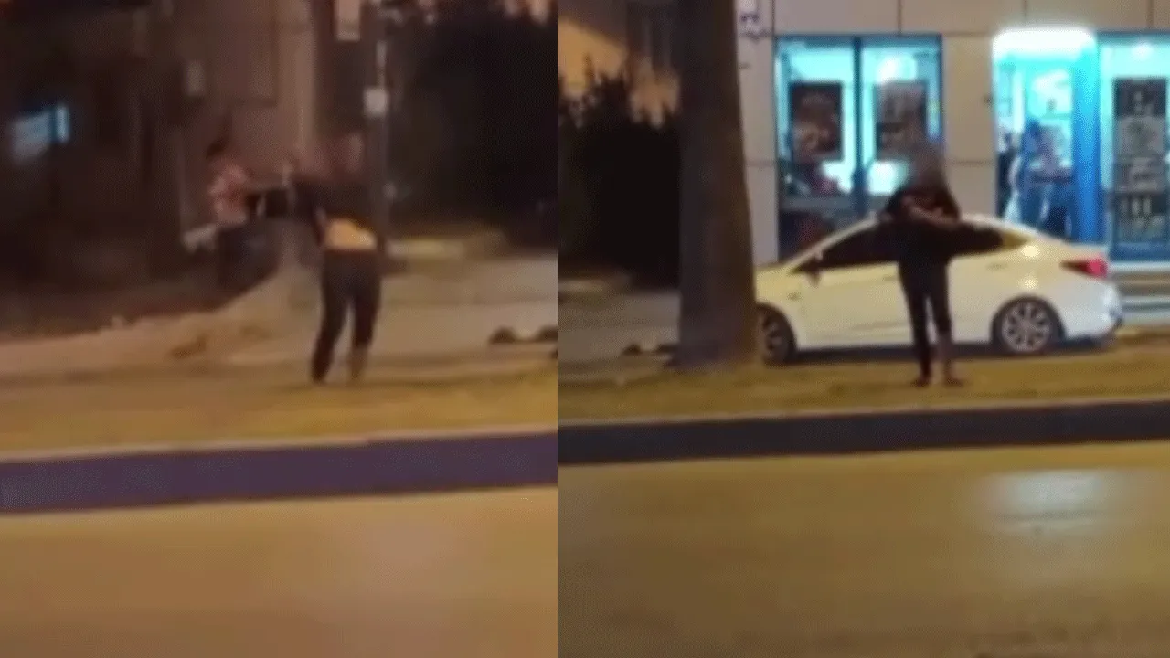 Genç kızın hareketleri dehşete düşürdü! Vatandaşlar şaşkınlıkla izledi