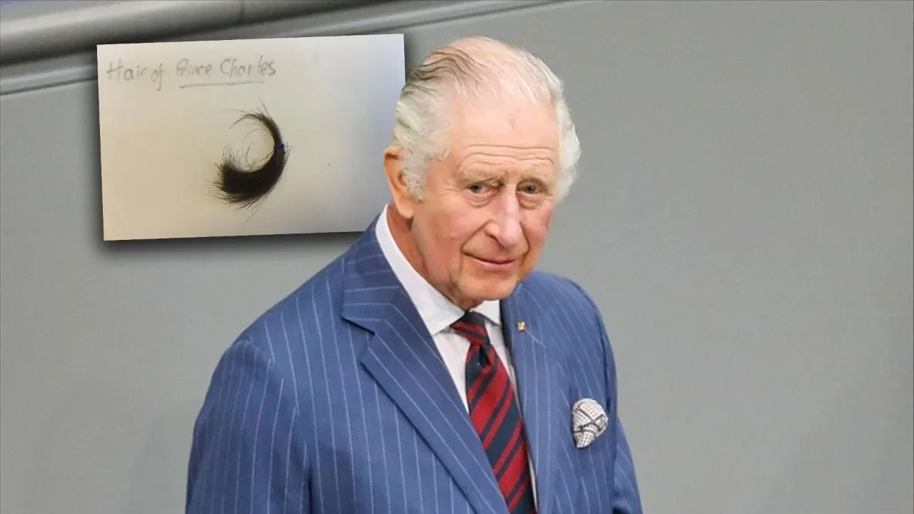 Senelerdir saklanan bir tutam saç 450 bin TL'ye satışta! Kral Charles hayranları sırada