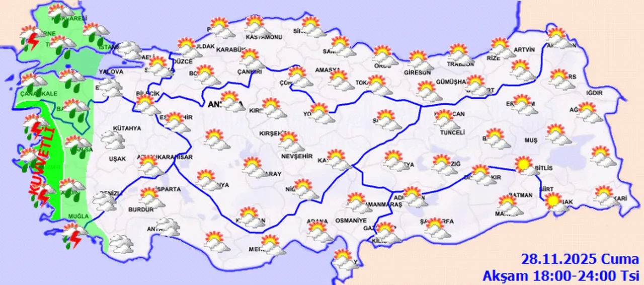 4 ilde sarı kodlu alarm! Meteoroloji tek tek uyardı: Bugün sağanak, hafta sonu kar bastıracak