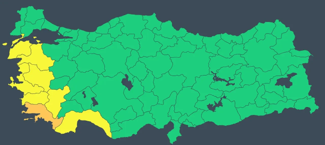 Kış kapıya dayandı! Meteoroloji'den sarı ve turuncu kodlu uyarı: Batıda sağanak doğuda kar