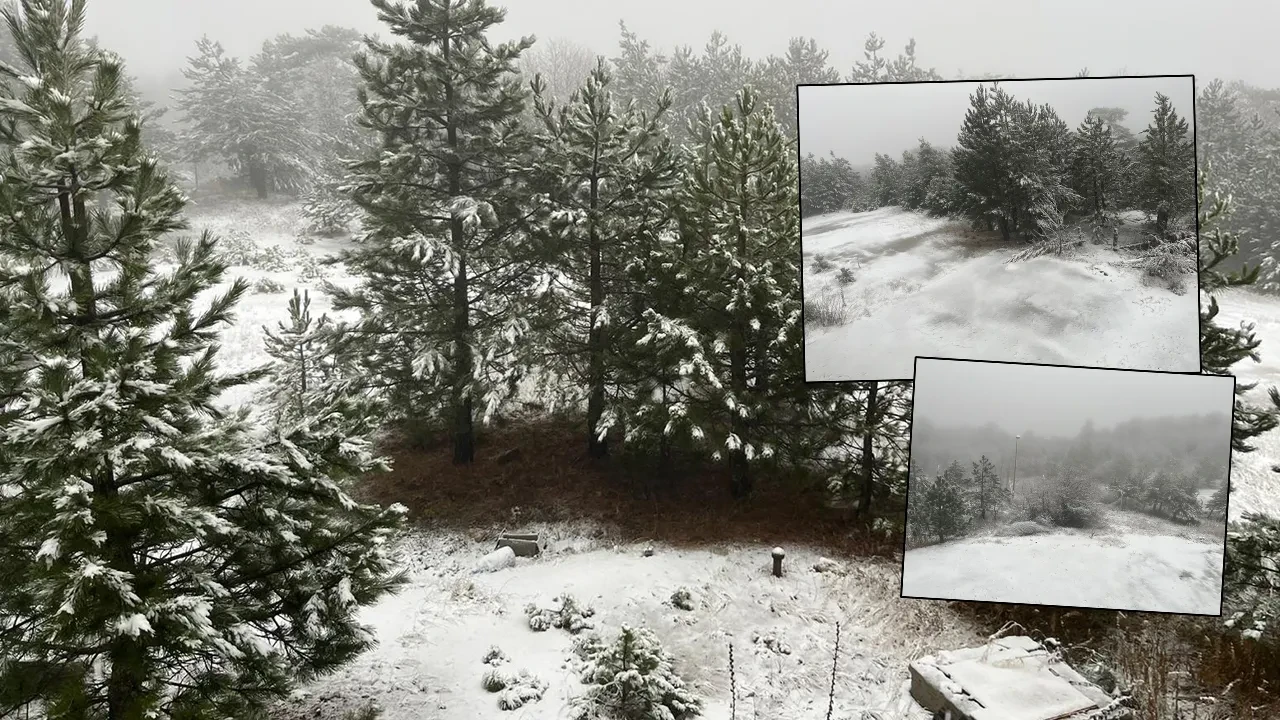 Marmara'ya kar yağdı! Sıcaklık düştü, yağmur kara döndü: Saniyeler içinde beyaza büründü