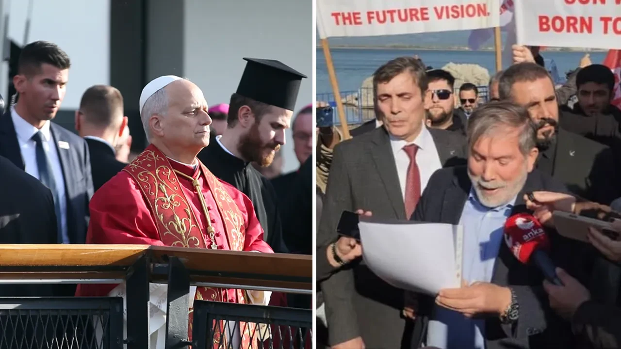 Papa 14. Leo'ya İznik'te Yeniden Refah Partisi'nden protesto: Tek şüpheye dikkat çektiler