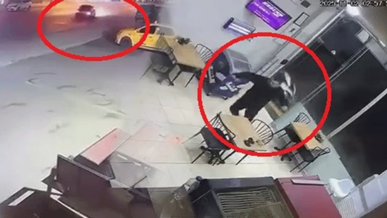 Maganda rahat durmadı! Drift atıp kaza yaptı 