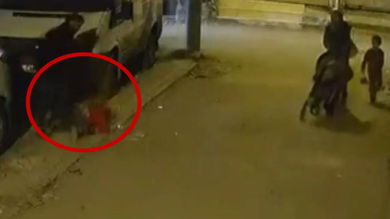 Adana'da dehşet anları! Çocuğu boğazından tutup arabaya vurdu, sonra yere fırlattı
