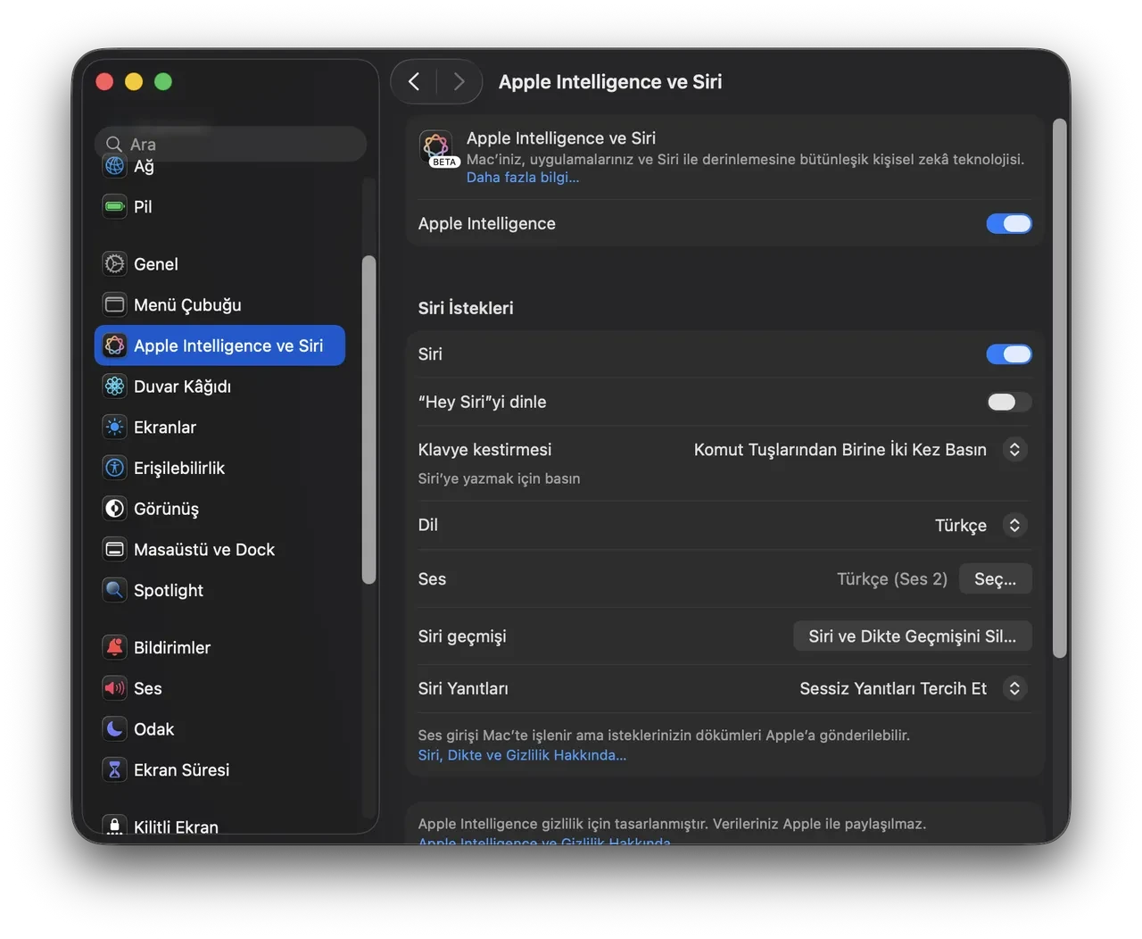 iOS 26.1 güncellemesi yayınlandı: Apple Intelligence resmen Türkçe oldu