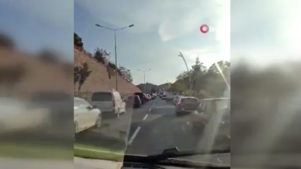 Fermuar sistemi hayat kurtardı! O anlar kamerada