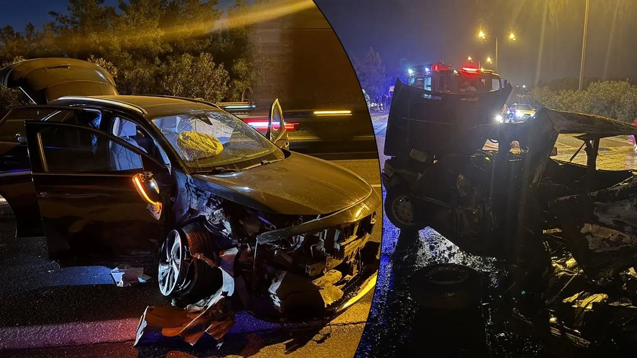 İzmir'de otomobiller çarpıştı: 7 kişi yaralı