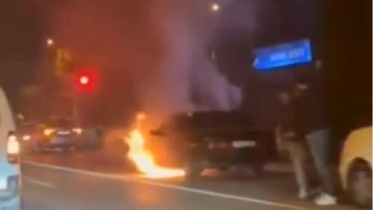 Sürücünün dikkati sayesinde felaketten dönüldü! Neredeyse patlayacaktı