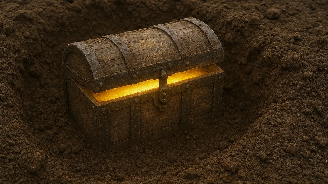 'Altın Dev'li hazine bahçeden çıktı! 349 gramlık altın zengin etti