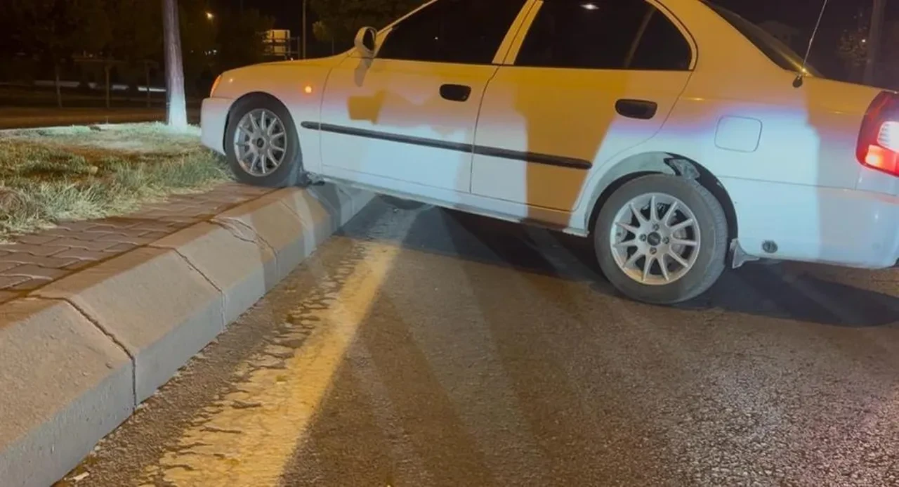 Direksiyon başında uyudu, kaza yapınca da uyumaya devam etti