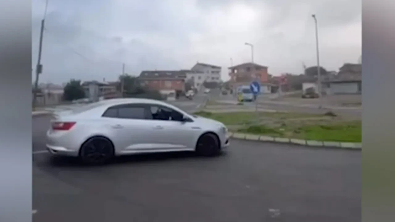 Drift atan sürücüye cezayı kestiler