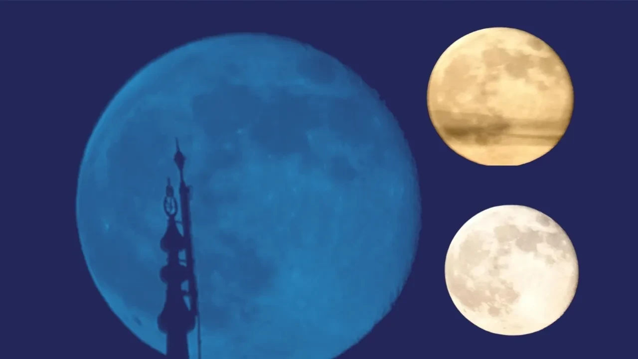 Gökyüzünde şişkin ay var! Van'da çekilen kareler hayran bıraktı