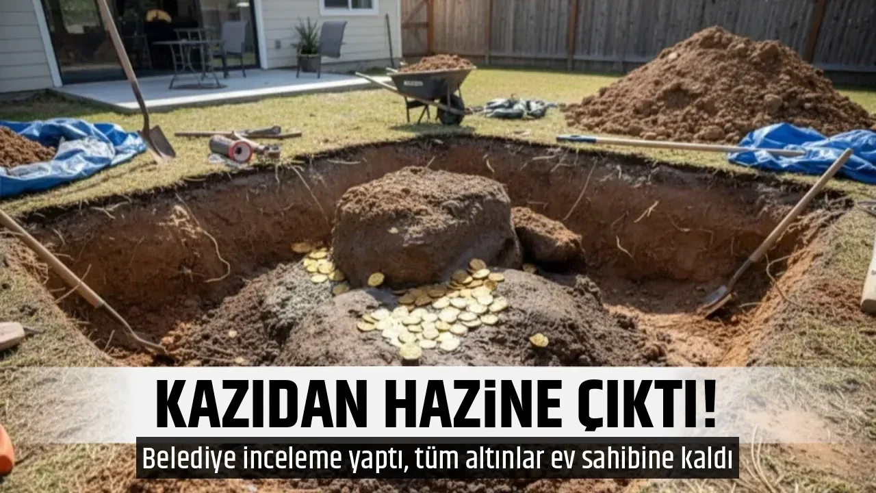 KAZIDAN HAZİNE ÇIKTI!