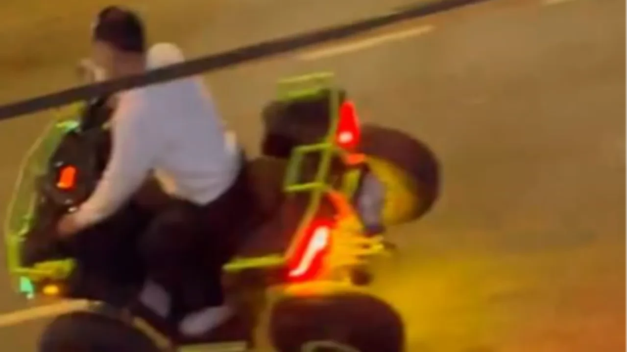 Arnavutköy'de tehlikeli ATV gösterisi! Görenler telefona sarıldı