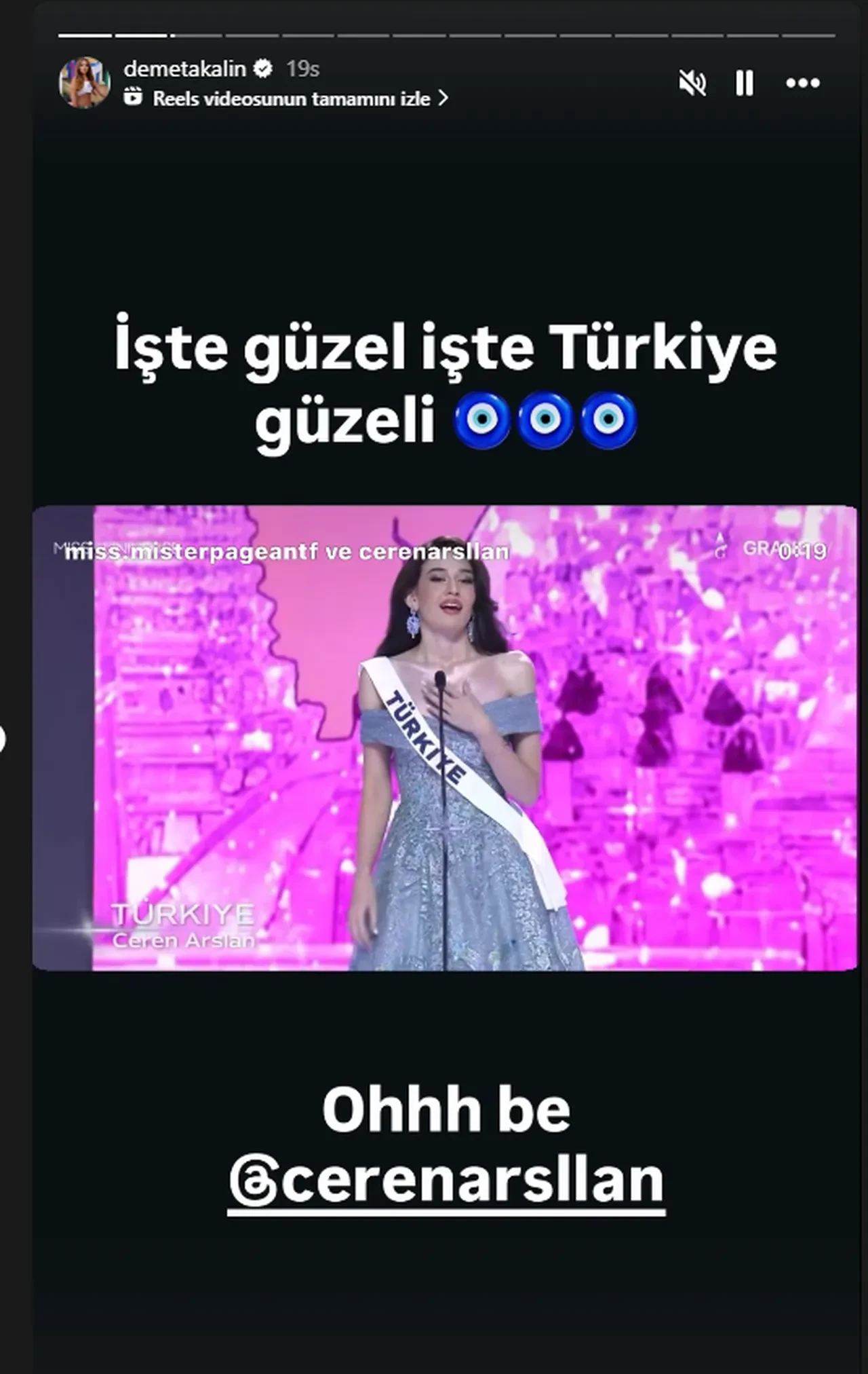 Demet Akalın bu sefer eleştirmedi! Ceren Arslan paylaşımına yorum yağdı 