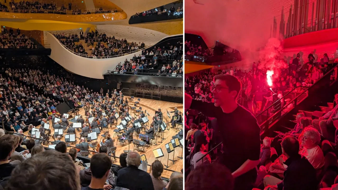 Paris'te Filistin protestosu! İsrailli orkestranın konseri bölündü