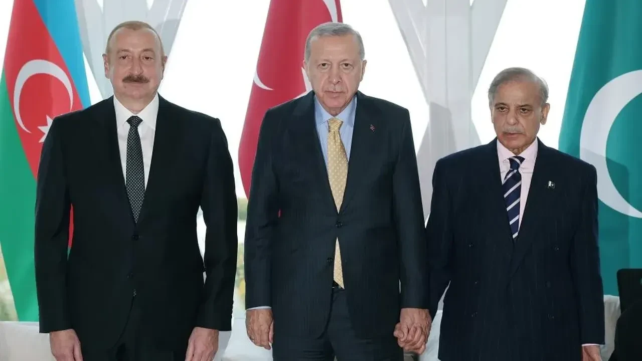 Cumhurbaşkanı Erdoğan, Aliyev ve Şerif ile görüştü
