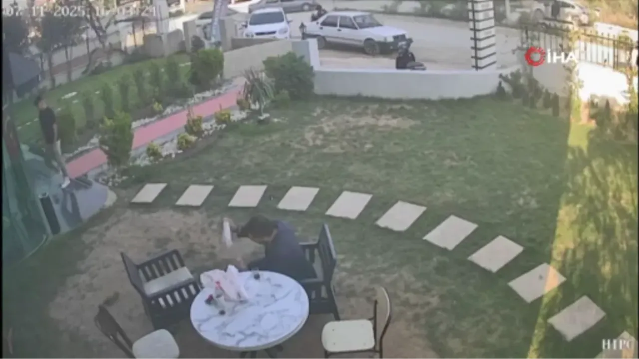 Döner aşkı deprem korkusunun önüne geçti! Gülümseten kaçış kamerada