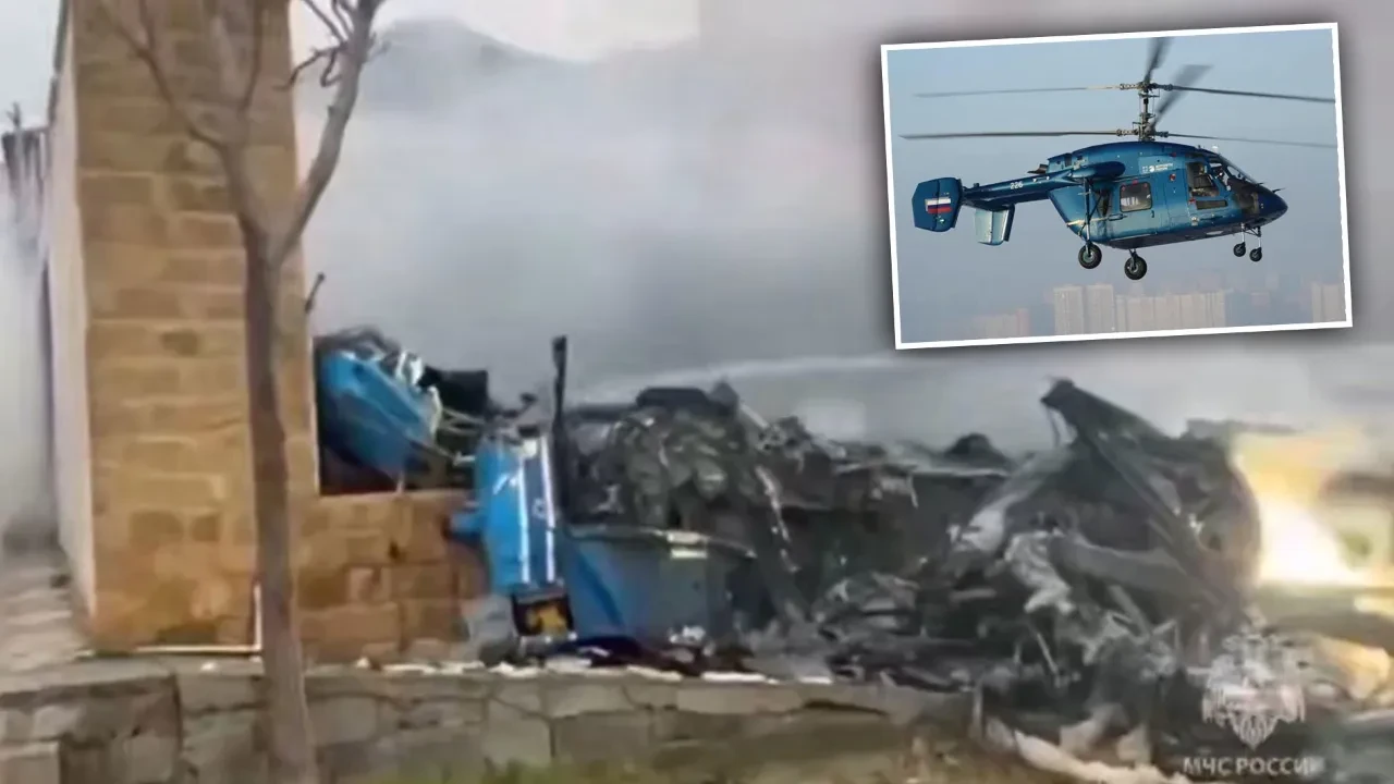 Evin üzerine helikopter düştü! Ölü ve yaralılar var