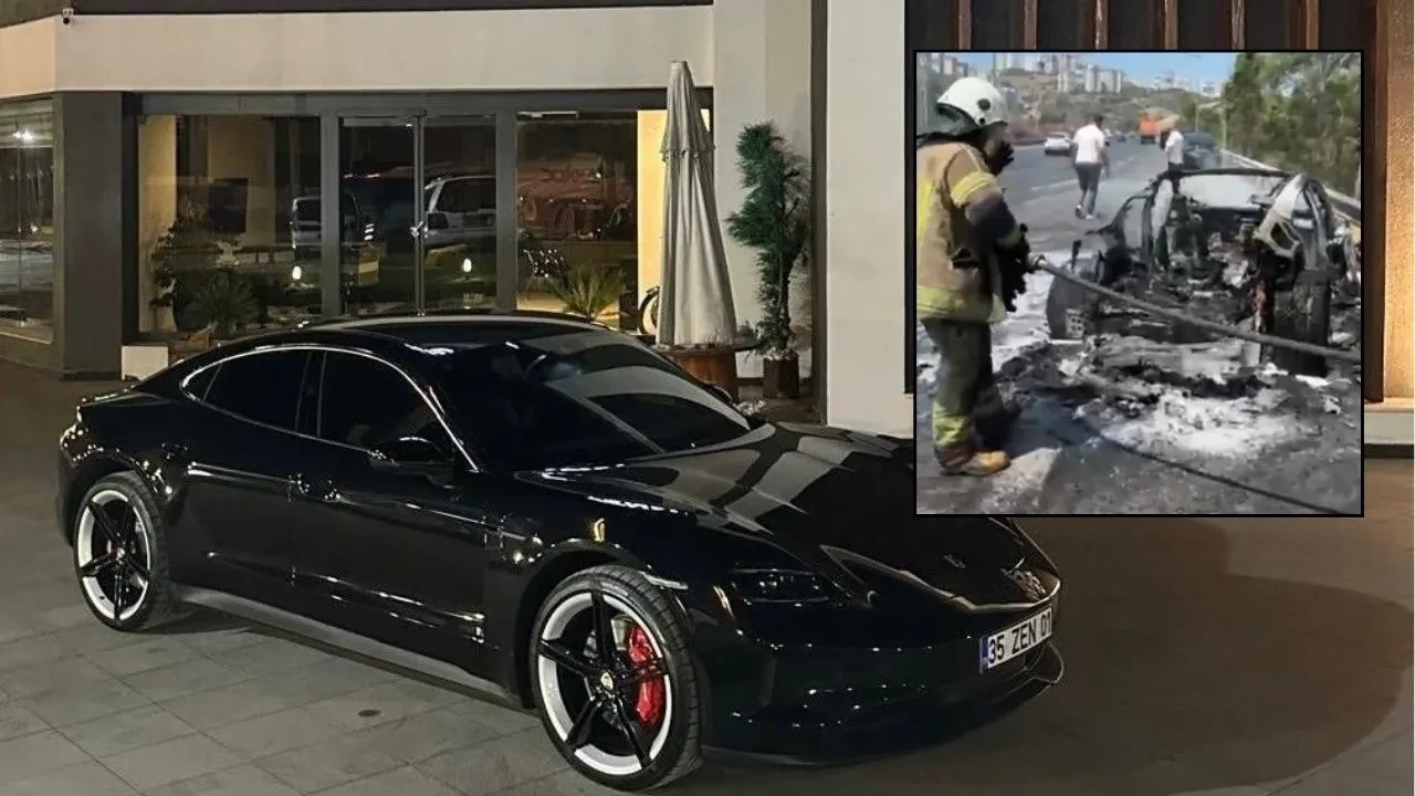 Lüks araç alev alev yandı, kapılar kilitlendi! Canını zor kurtardı, marka hatayı kabul etmiyor