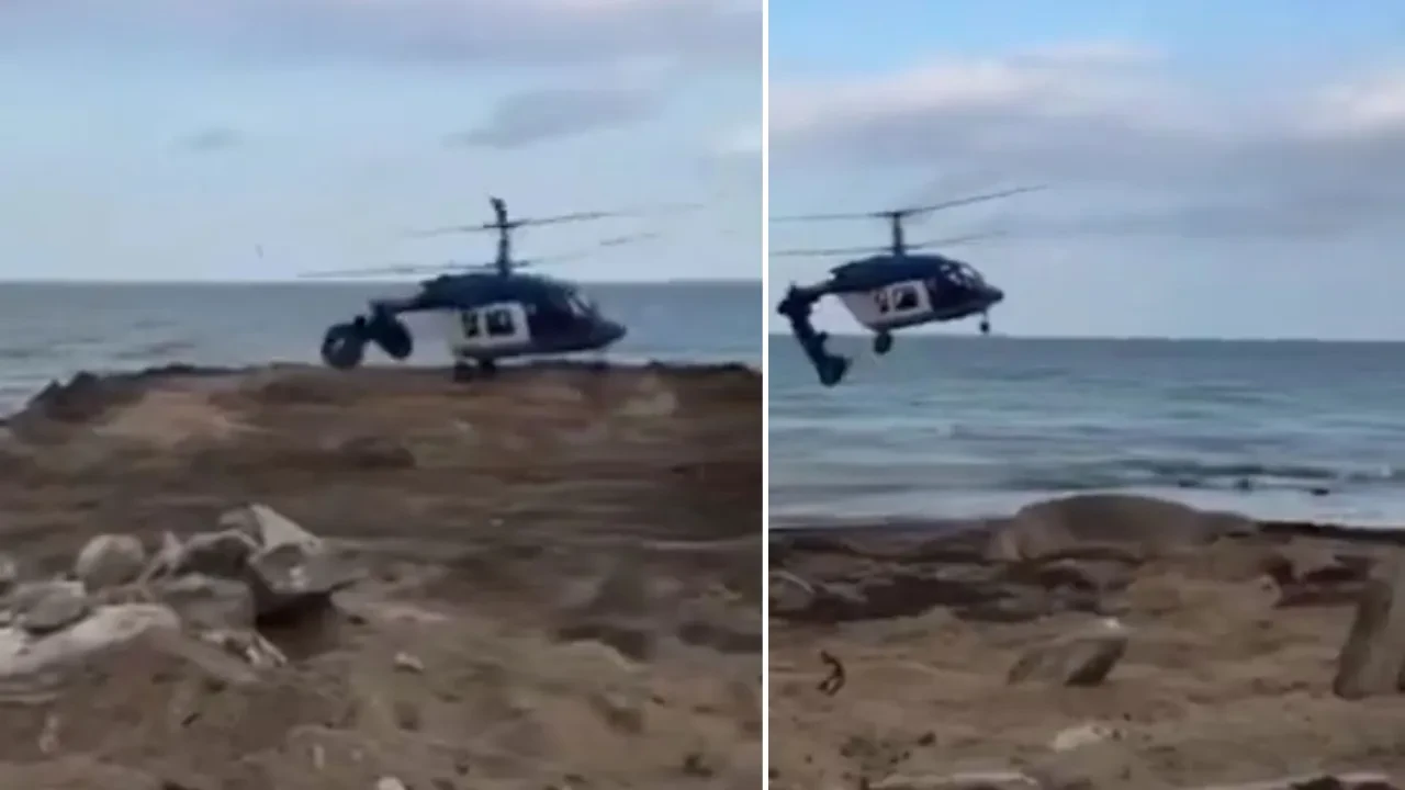 Çok sayıda kişiye mezar olmuştu! Feci helikopter kazasının görüntüleri ortaya çıktı