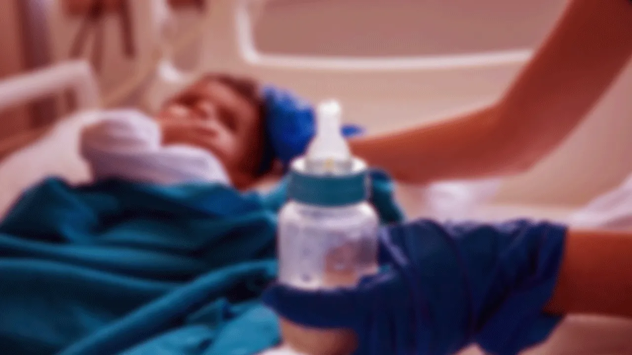 Doktorlar bebeğin bağırsağından çıkanı görünce şoke oldu! Tam 3 santim uzunluğunda