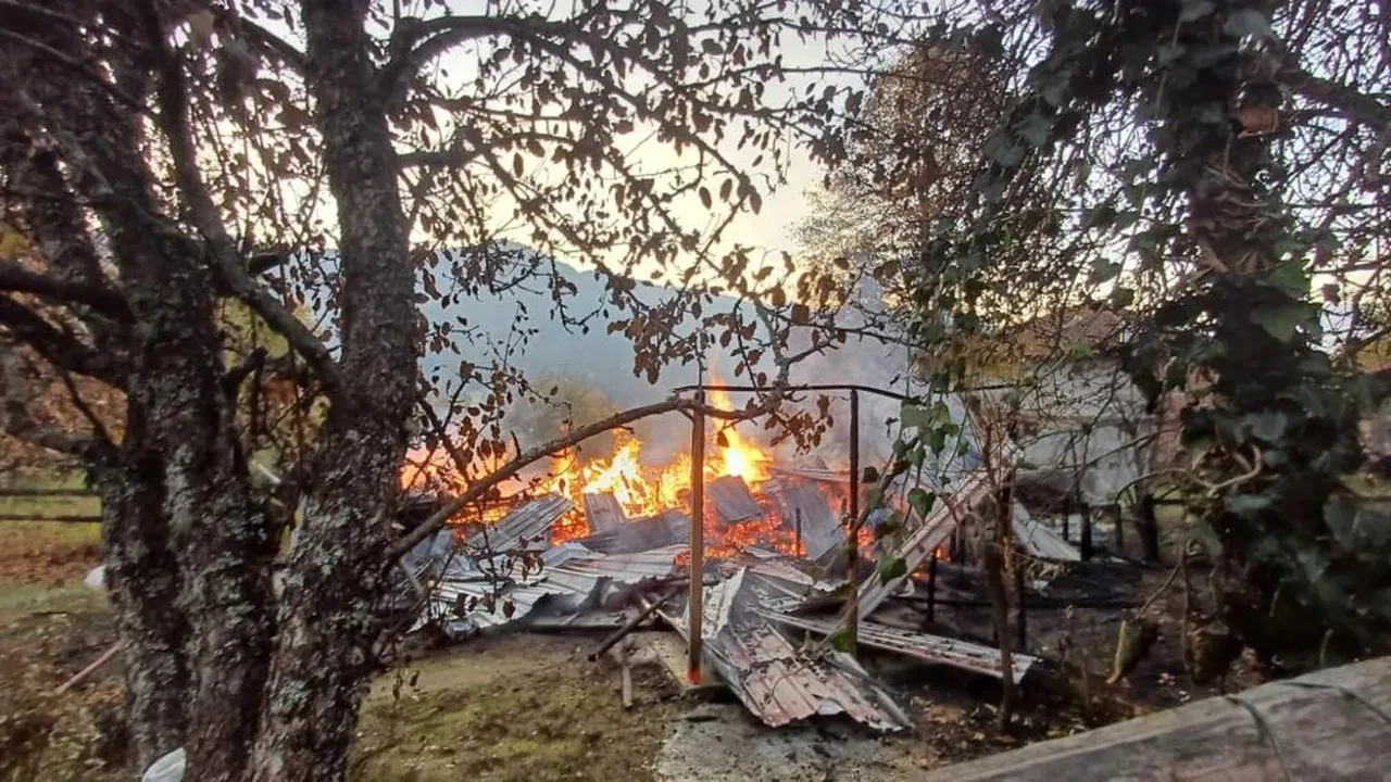 Evden geriye sadece toz kaldı!