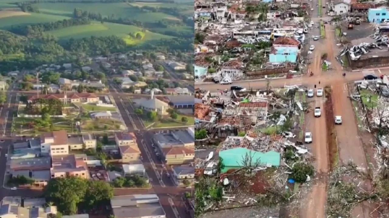 Hızı 250 kilometreyi bulan kasırga Brezilya'da ölümlere neden oldu