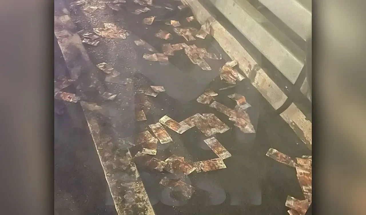 Kripto milyoneri Lamborghini ile taklalar attı, arabadaki paralar otoyola saçıldı