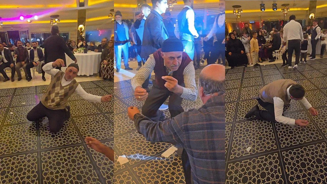 'Otobüste yer isteyen' amcalar düğün pistinde böyle döktürdü