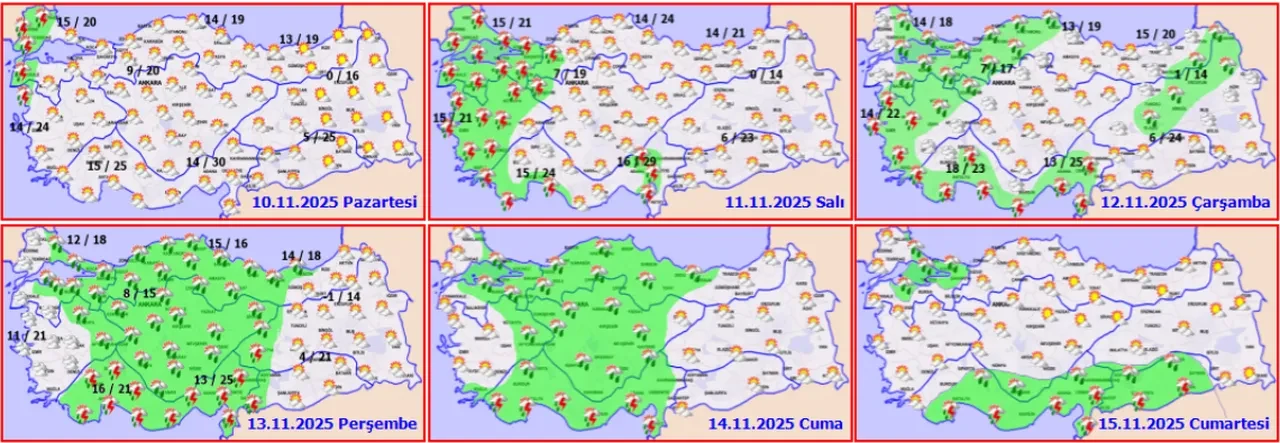 Yeni haftada havaya dikkat! Meteoroloji uyardı: Gök gürültülü sağanak geliyor