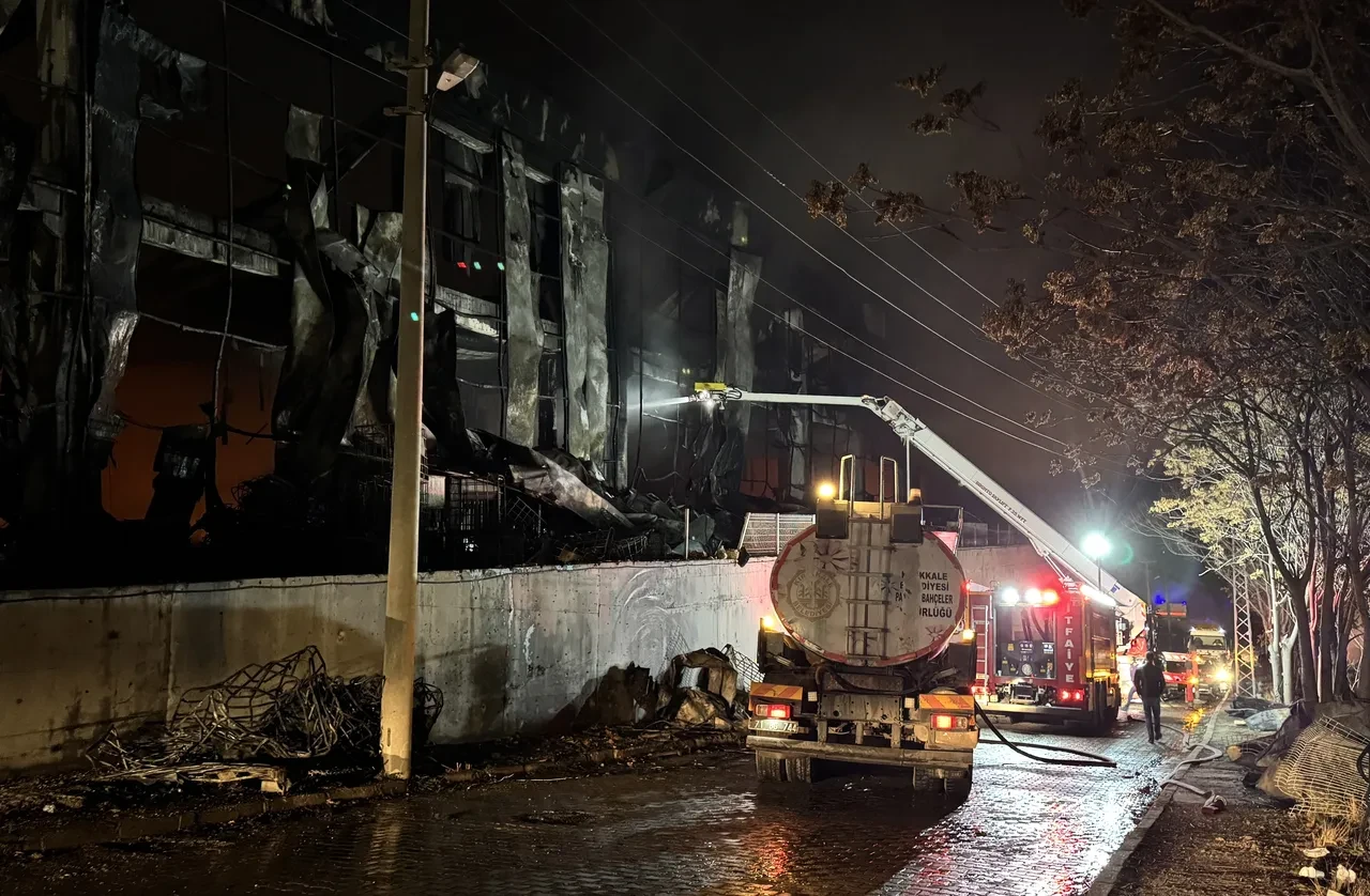 Kırıkkale'de kimya fabrikasında korkutan yangın