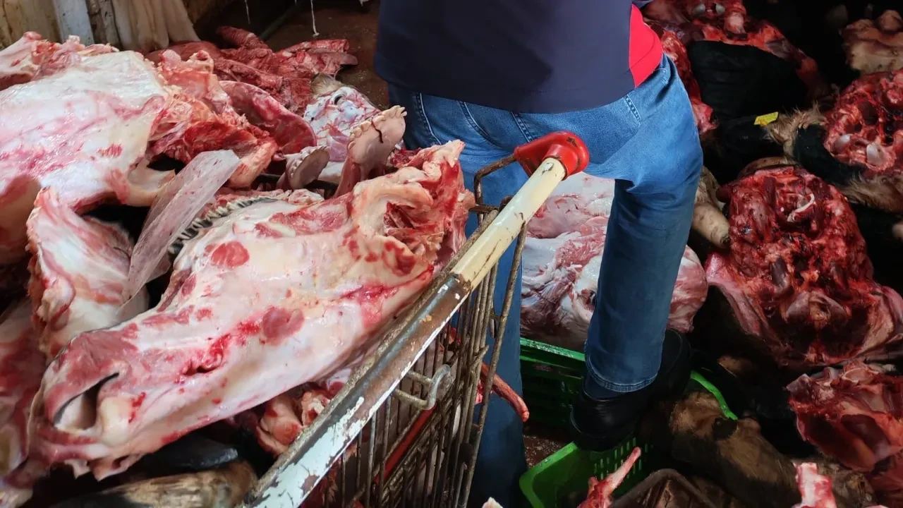 Vatandaşlara bunları yedireceklerdi: Mide bulandıran görüntüler kamerada!