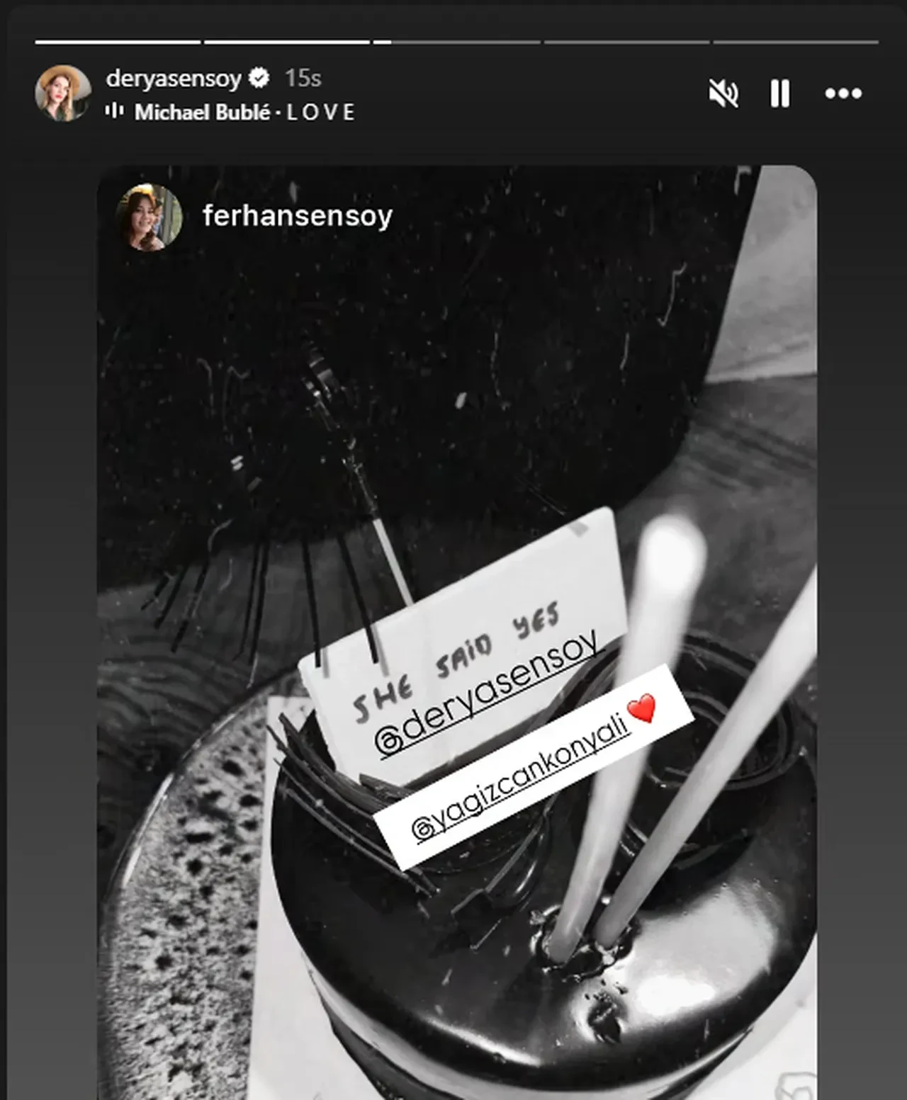 Yağız Can Konyalı'dan Derya Baykal'ın kızı Derya Şensoy'a evlilik teklifi