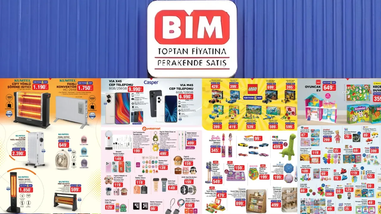 BİM Aktüel 12 Aralık ürün katalogu! Bu Cuma BIM'e gelecek olan ürünler arasında Lego ve ısıtıcı yer aldı