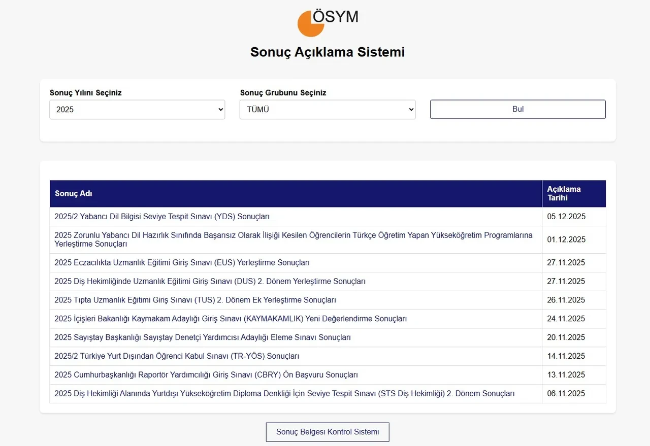 Sorgula: ALES/3 sınav sonuçları öğrenme ekranı 2026: ALES sonuçları nereden ve nasıl sorgulanır?