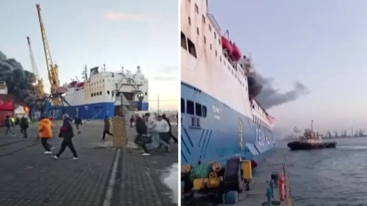 Rusya Ukrayna'nın Odessa kentinde demirli Türk yük gemisini vurdu