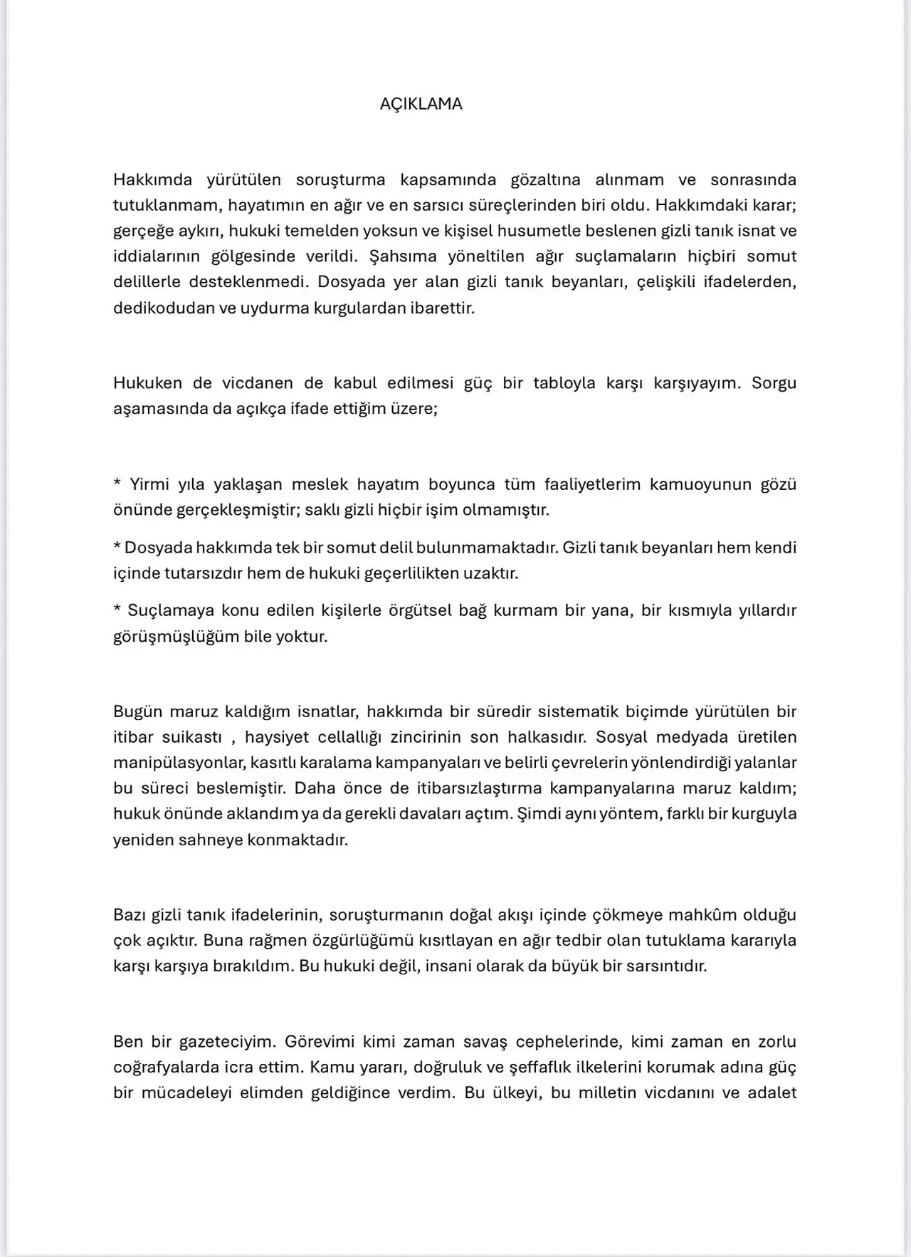 Mehmet Akif Ersoy tutuklandıktan sonra ilk açıklamasını yaptı! Dikkat çeken 'gizli tanık' detayı