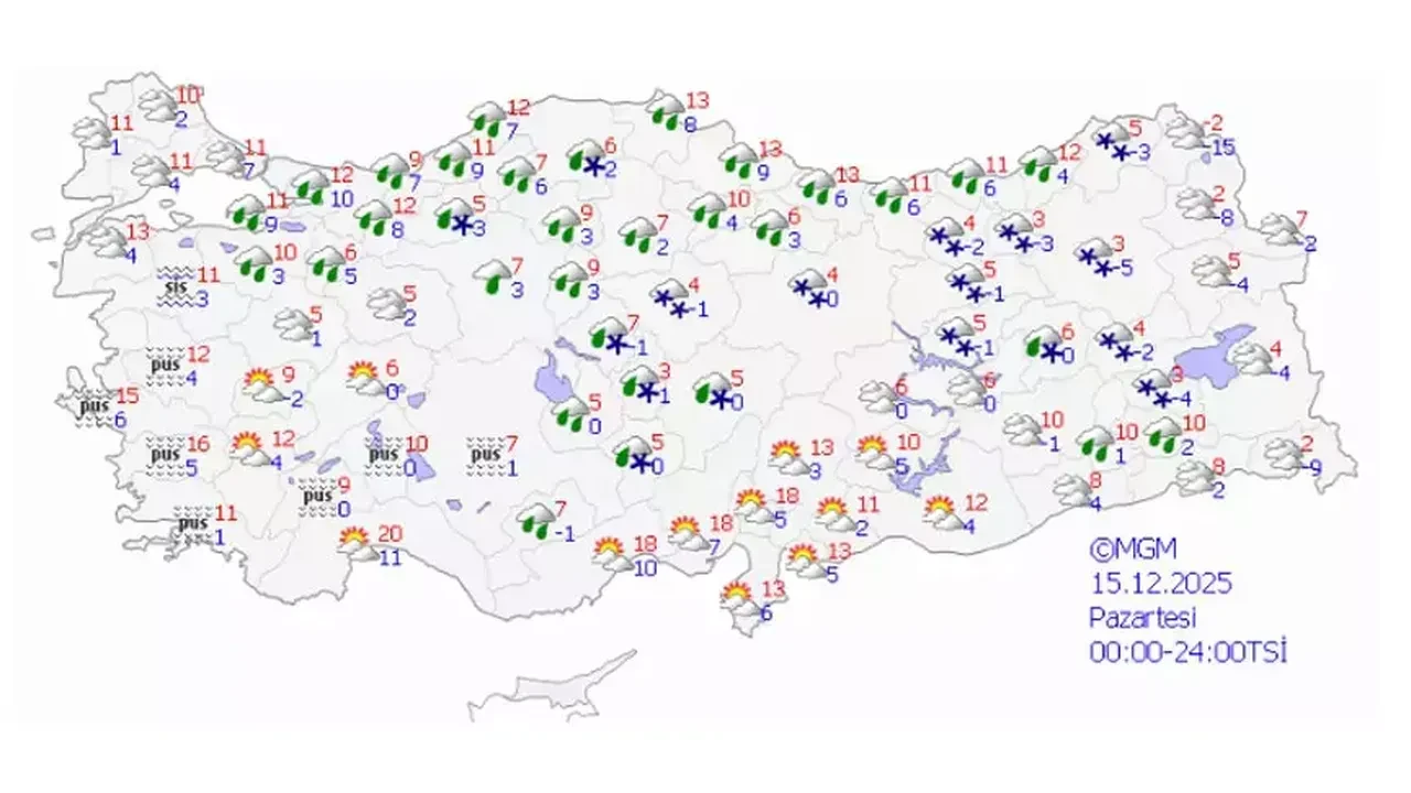 15 Aralık Sivas kar tatili haberleri! Yarın Sivas’ta okullar tatil mi?