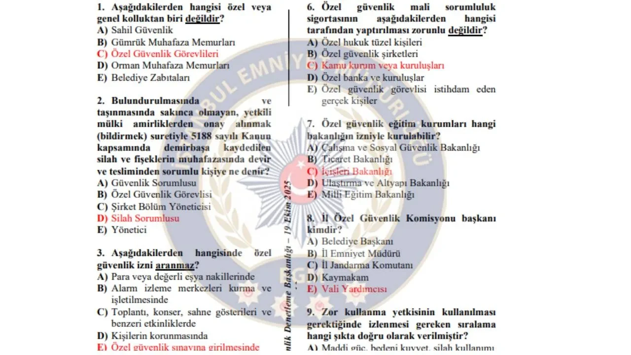 ÖGG soruları ve cevapları sorgulama ekranı 2025: ÖGG 118. Temel Eğitim ve 94. Yenileme Eğitimi sınavı A-B kitapçığı cevap anahtarı açıklandı mı?